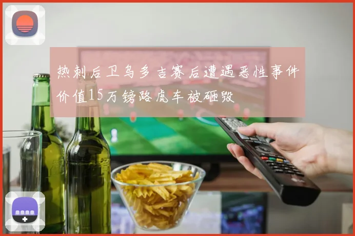 热刺后卫乌多吉赛后遭遇恶性事件价值15万镑路虎车被砸毁